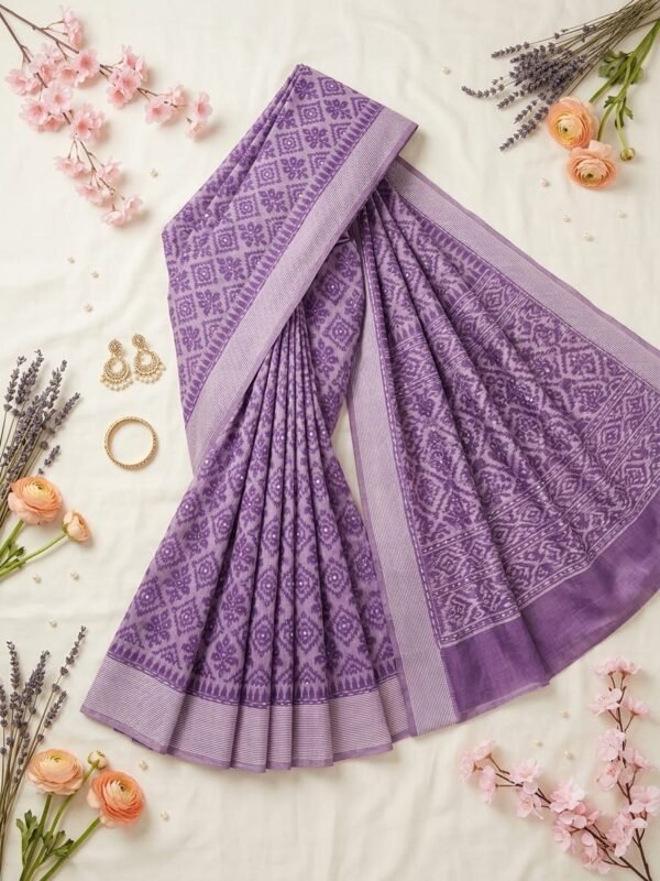 Printed Elegant Cotton Saree