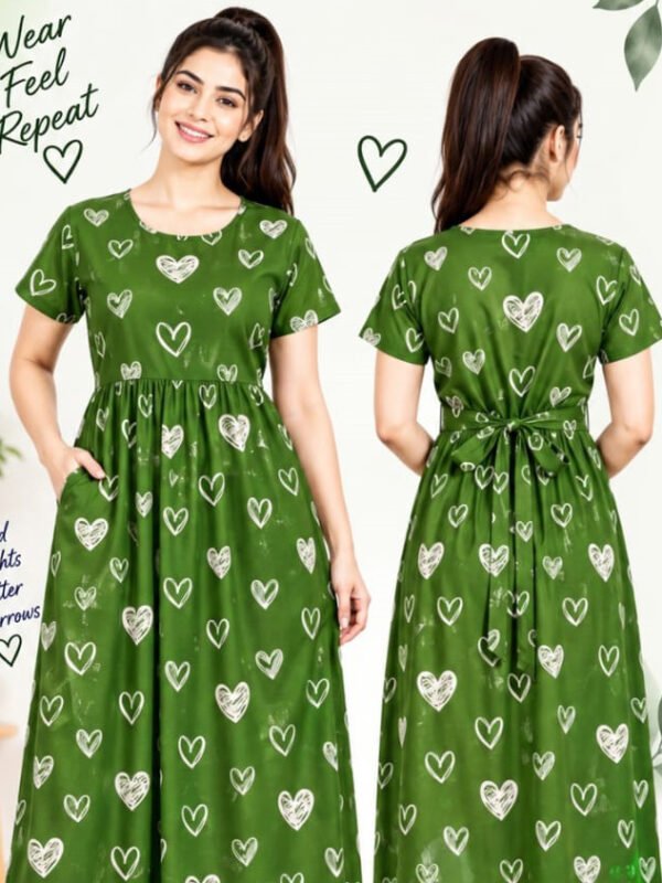 Printed Cotton Maxi Wear (Non-feeding)
